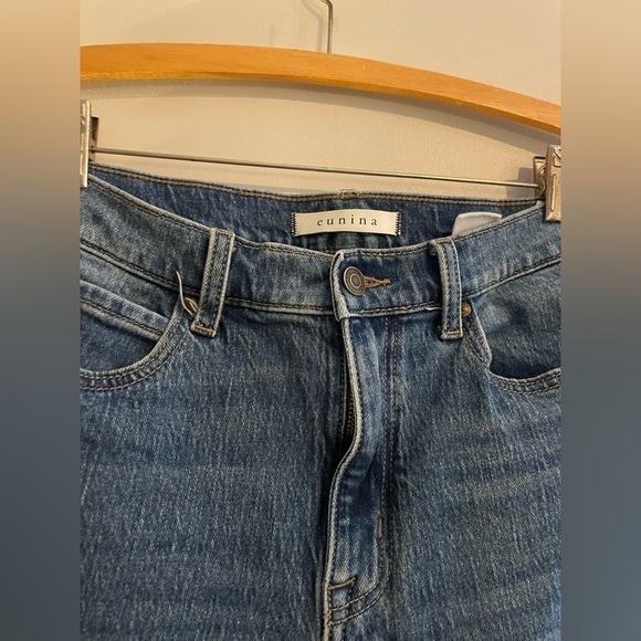 Eunina Dark Wash Jeans with Detail Paneling - Picture 2 of 4